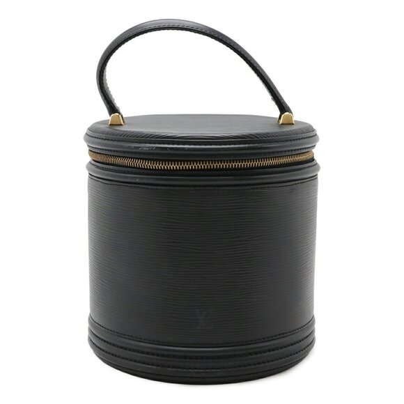 LOUIS VUITTON Black Leather Vanity Bag - Picture 1 of 10